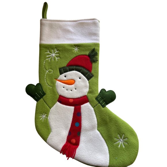 St Nicholas Square Christmas Holiday  Stockings Snowman Polar Bear Design - Picture 4 of 8